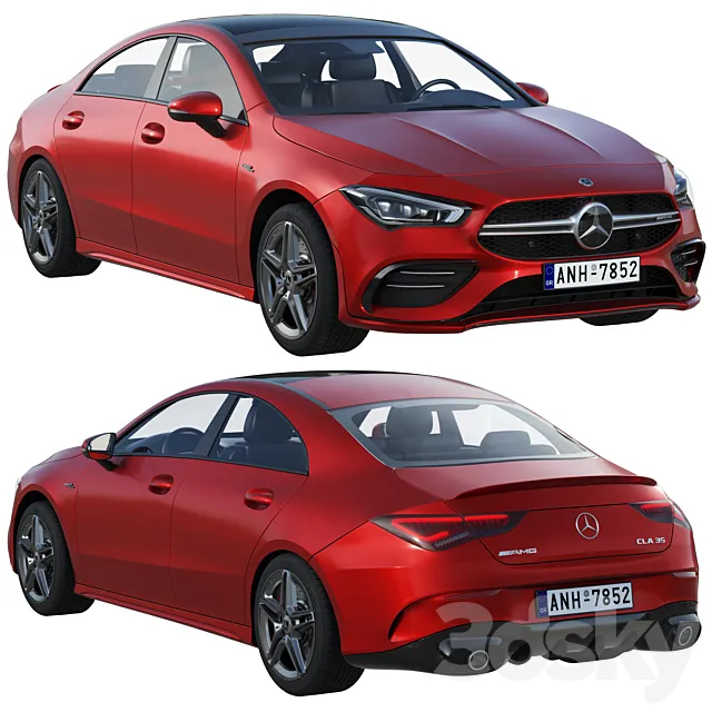 Mercedes-benz Cla 35 Amg 2020 3D Model