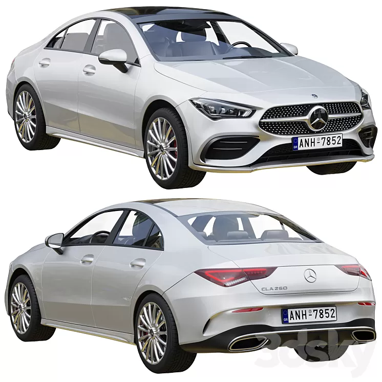 Mercedes-Benz CLA Coupe 250 2020 3D Model