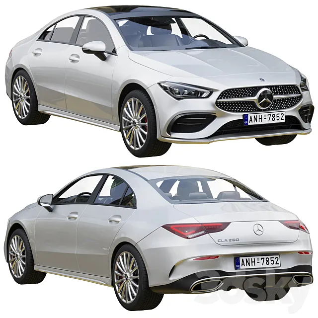 Mercedes-Benz CLA Coupe 250 2020 3D Model