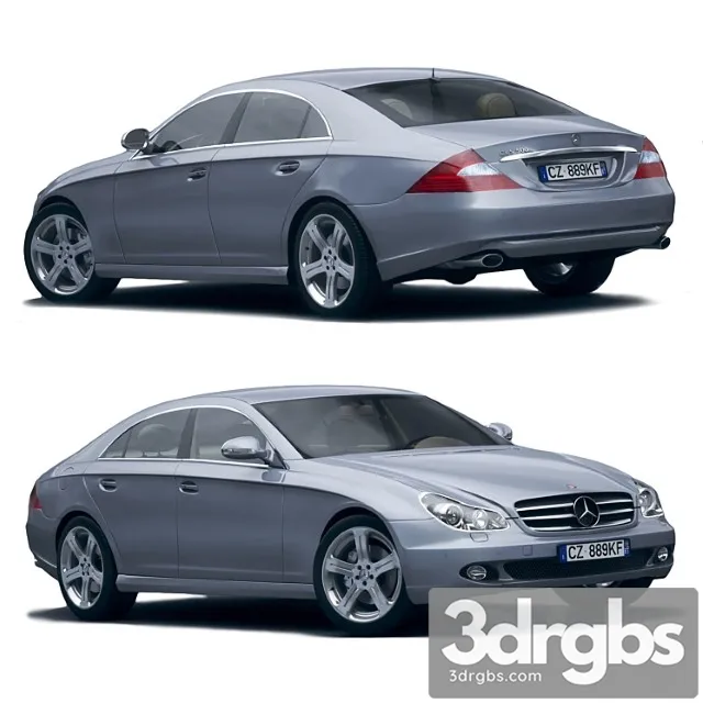 Mercedes benz cls500 3D Model Free