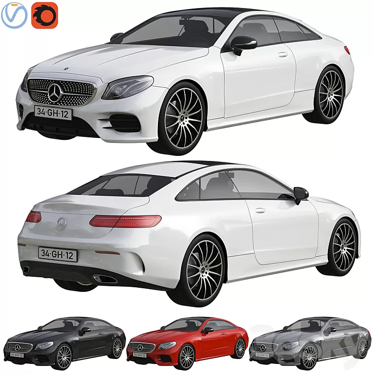 Mercedes Benz E class C238 3D Model