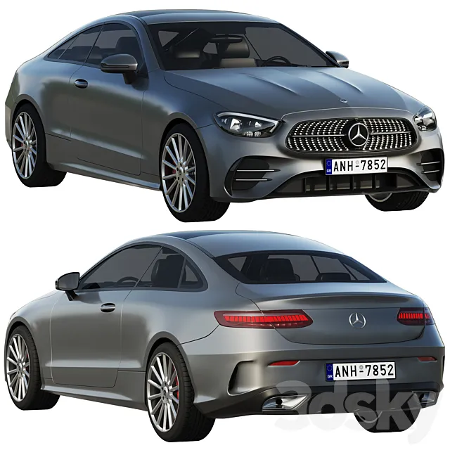 Mercedes-Benz E-Class Coupe AMG-Line 2021 3D Model