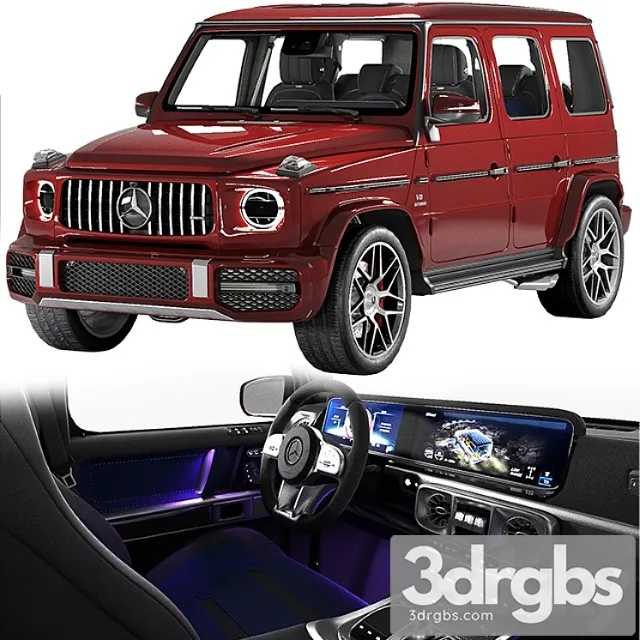 Mercedes benz g63 amg 2020 3D Model Free