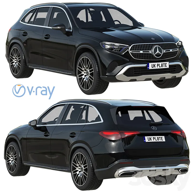 Mercedes-Benz GLC 2023 3D Model Free