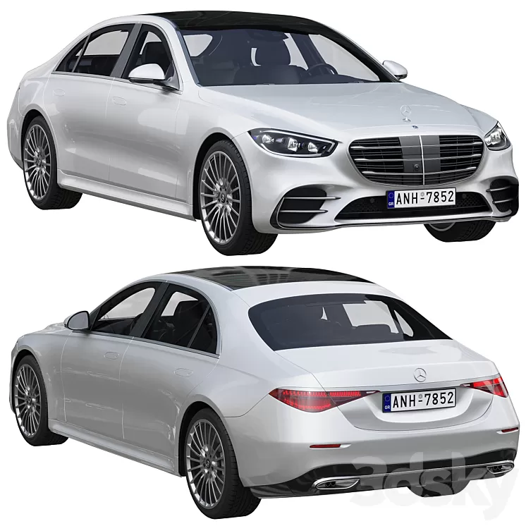 Mercedes-Benz S-Class AMG 2021 w223 3D Model