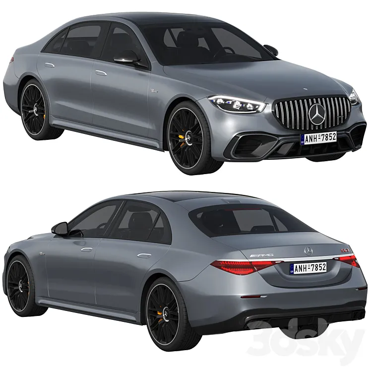 Mercedes-Benz S63 AMG E Performance 2023 3D Model Free