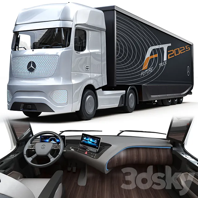 Mercedes benz_future truck 2025 3D Model