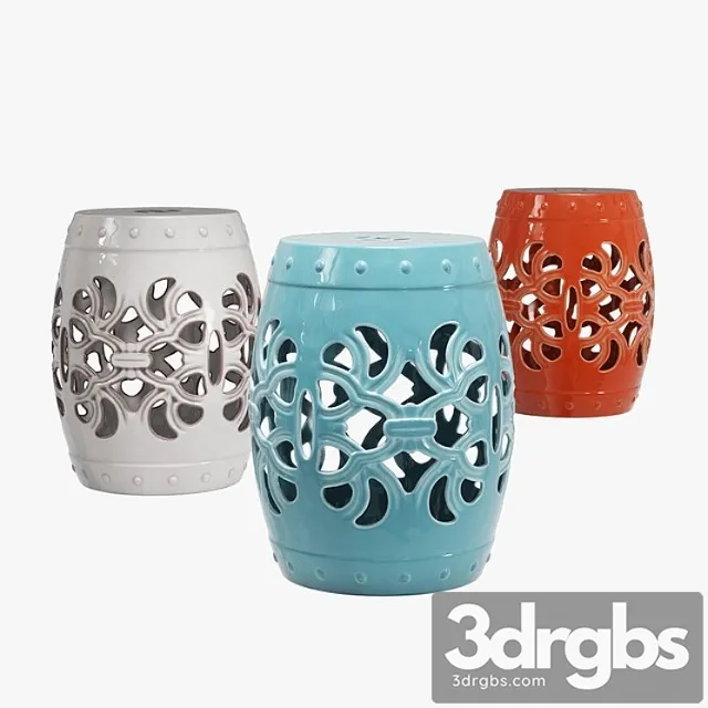 Mercury Row Donofrio Garden Stool 3D Model Free