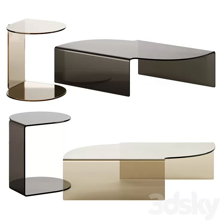 MERIAN | Coffee Tables by Calligaris 3D Model Free