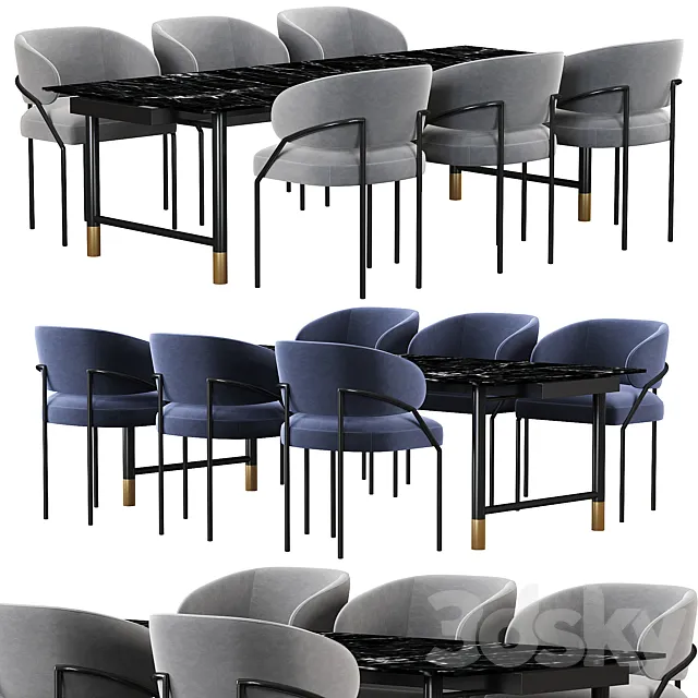 Meridian ISETTA dining table 3DModel