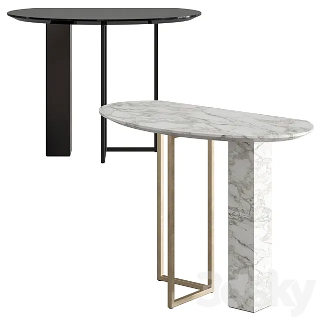 Meridiani Abel Console Table 3D Model