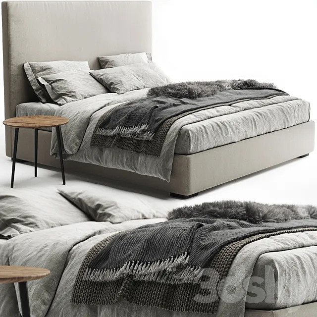 Meridiani Bardo Due Bed 3DModel