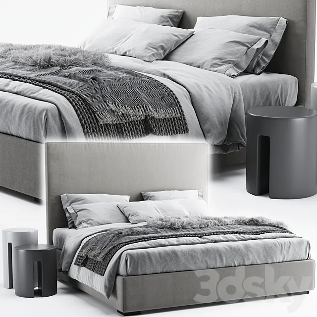 Meridiani Bardo Due Scandinavian Set 3D Model