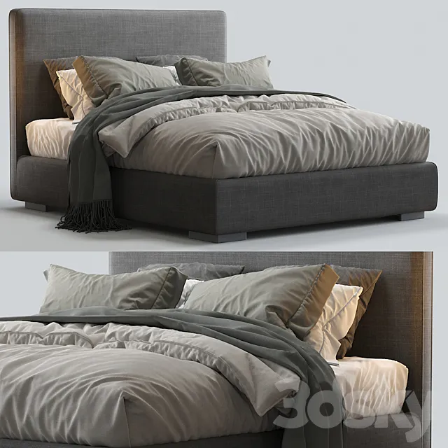 Meridiani Bed BARDO DUE 3DModel