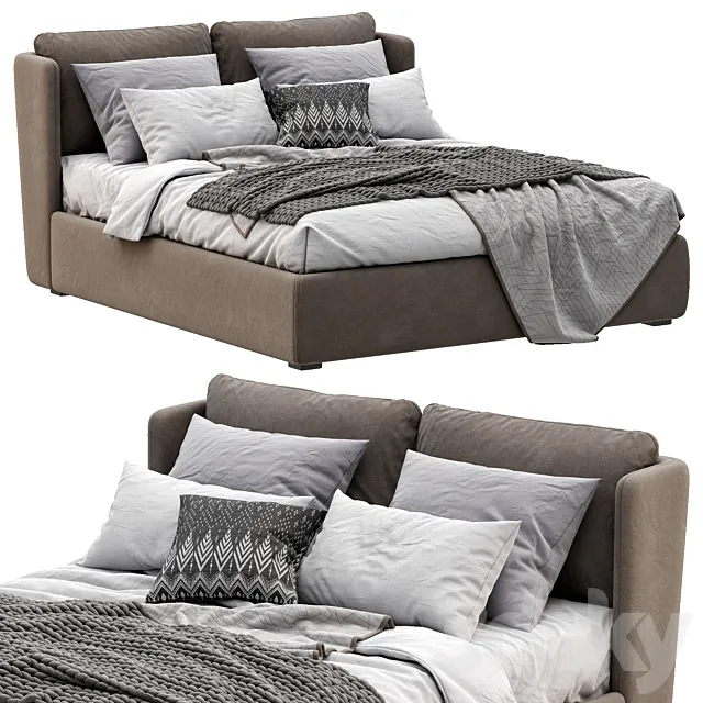 Meridiani Bed KIRA 3D Model