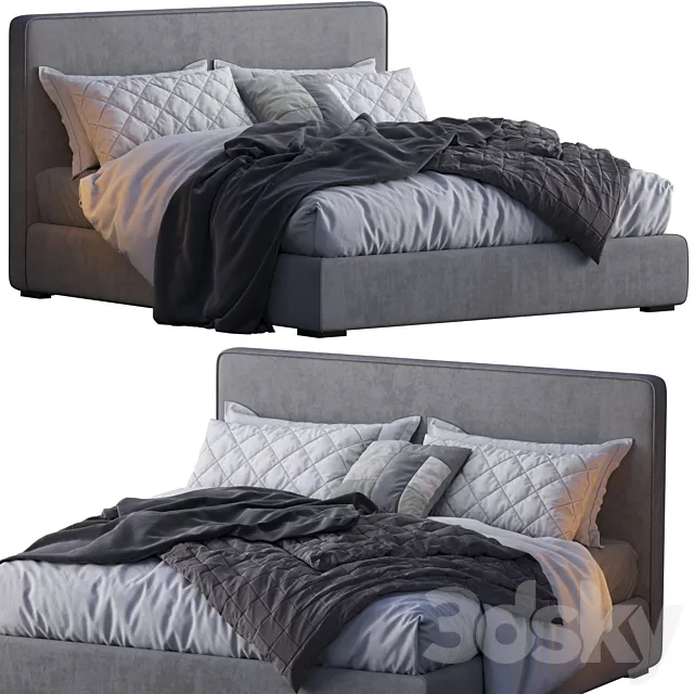 Meridiani Bed Stone Plus 3DModel