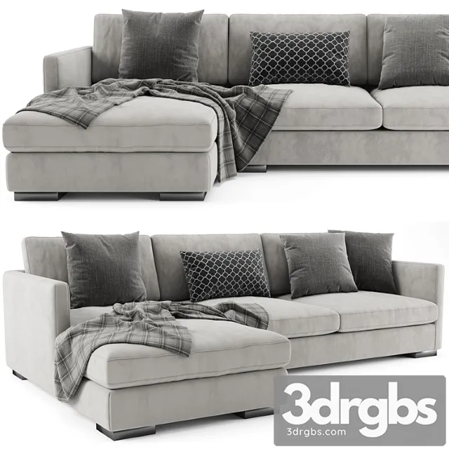 Meridiani Belmon Chaise Longue 3D Model Free