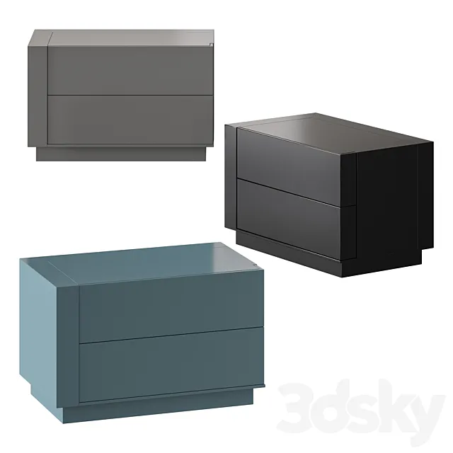Meridiani Benjamin Night Table 3D Model