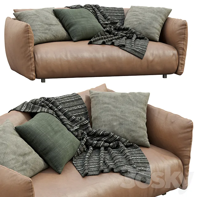 Meridiani Leather Sofa SCOTT Free Download