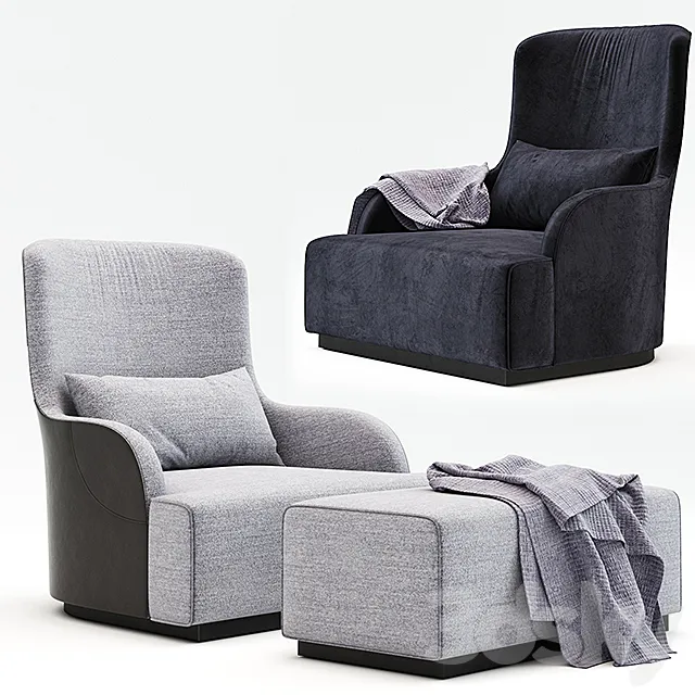 Meridiani Liu Kuoio Bergere Chair 3DModel