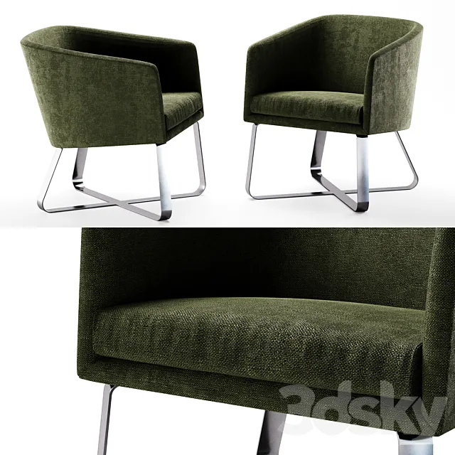 Meridiani Lolyta chair 3D Model