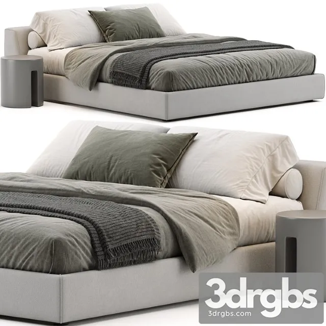 Meridiani Louis Bed 2 3D Model Free