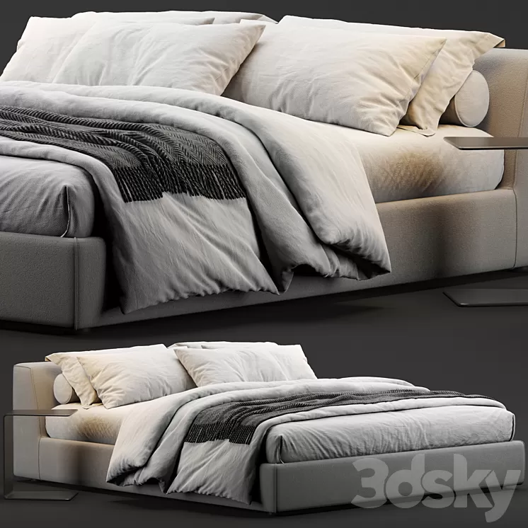 Meridiani Louis Bed 3D Model