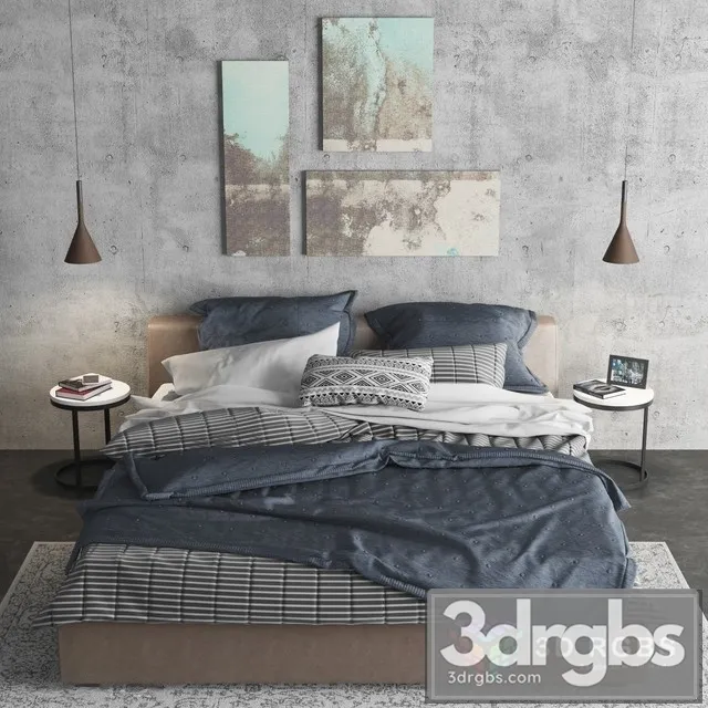 Meridiani Louis Bed 3D Model Free