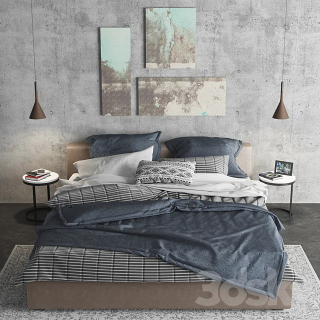 Meridiani Louis bed 3DModel
