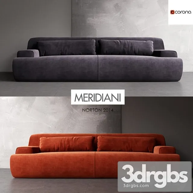 Meridiani Norton Sofa 3D Model Free
