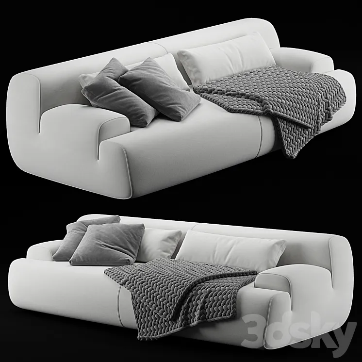 Meridiani Norton sofa 3D Model Free