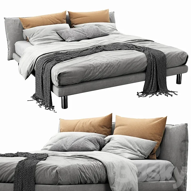 Meridiani Oliver Bed 3DModel