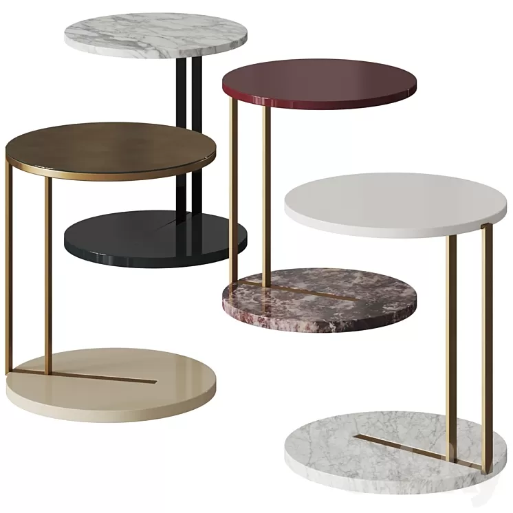 Meridiani Ralf Coffee & Side Table Comp. 2 3D Model