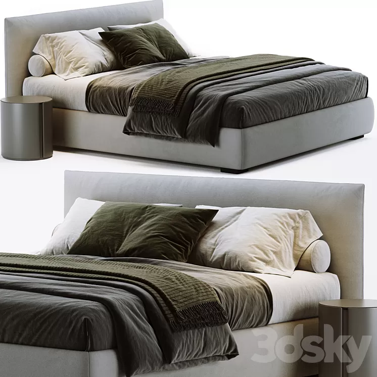 Meridiani Scott Bed 3D Model Free