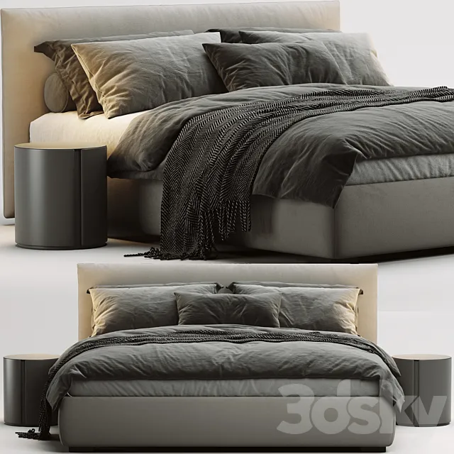 Meridiani Scott Bed 3D Model