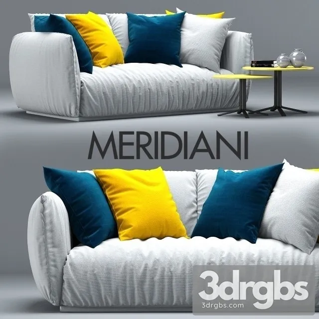 Meridiani Scott Sofa 01 3D Model Free