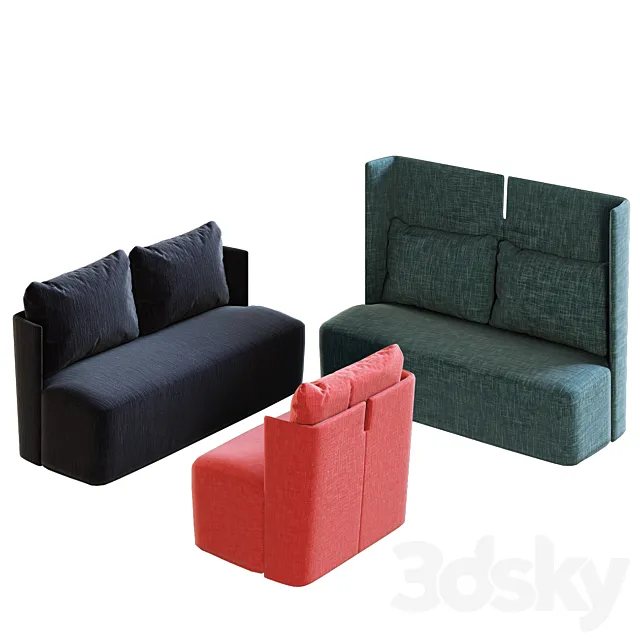 Meridiani SOFAS KEETON FIT 3D Model