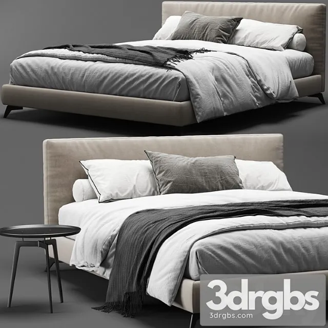 Meridiani stone up bed_2_2 2 3D Model Free