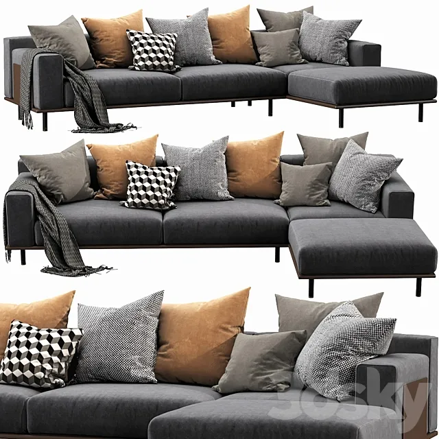 Meridiani TIMOTHY KUOIO Chaise Lounge 3DModel