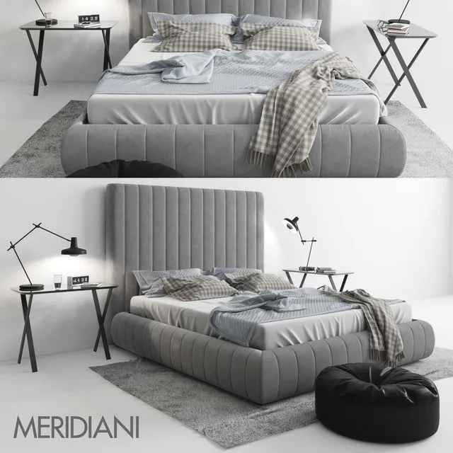 Meridiani Tuyo Bed 3D Model