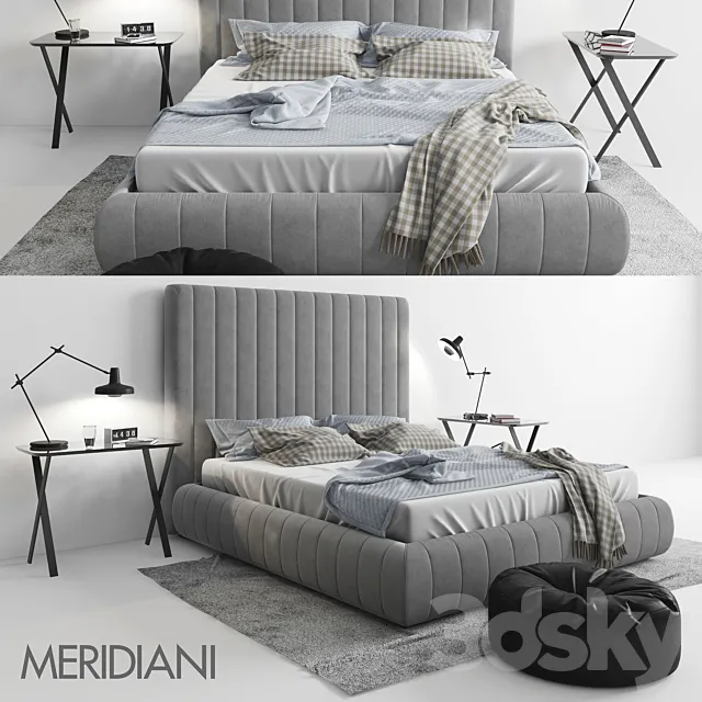 Meridiani Tuyo Bed 3D Model