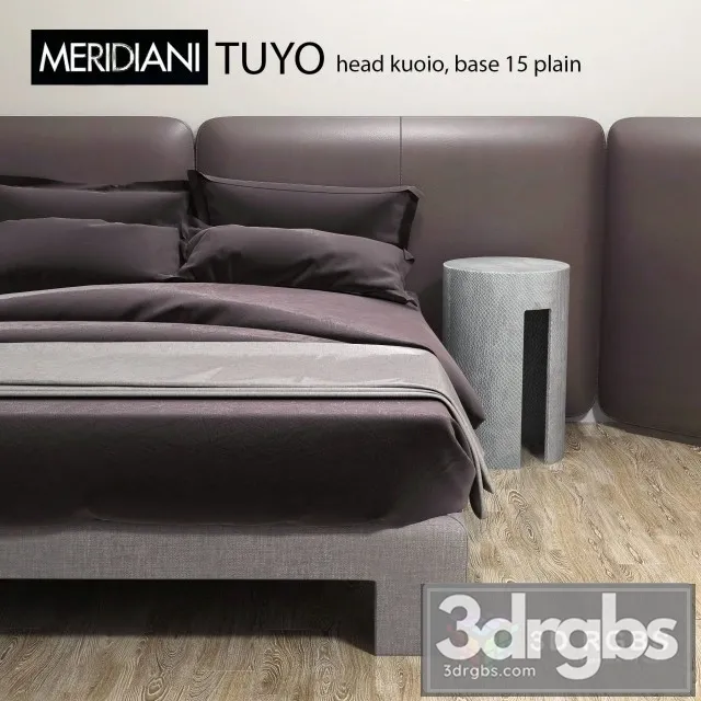 Meridiani Tuyo Head Kuoio Bed 3D Model Free