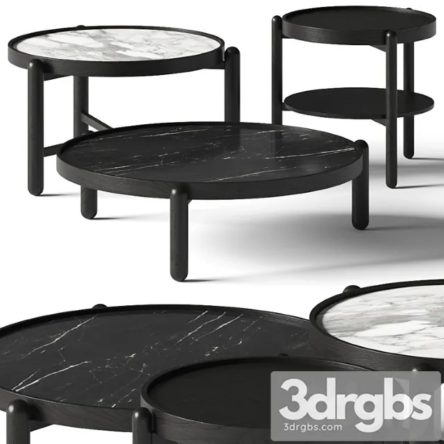 Meridiani Vittorio Coffee and Side Tables 3D Model Free