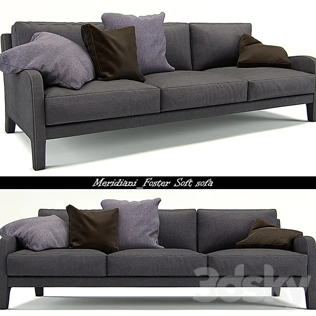 Meridiani_Foster Soft sofa Free Download