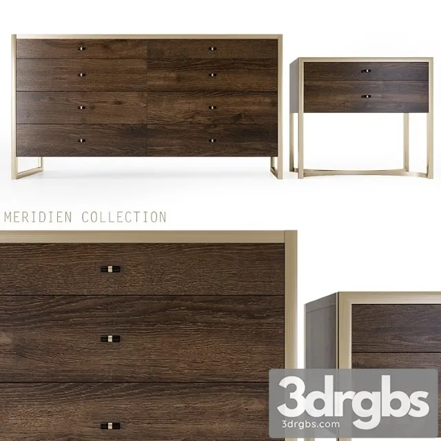 Meridien collection Bedroom furniture 2 3D Model Free