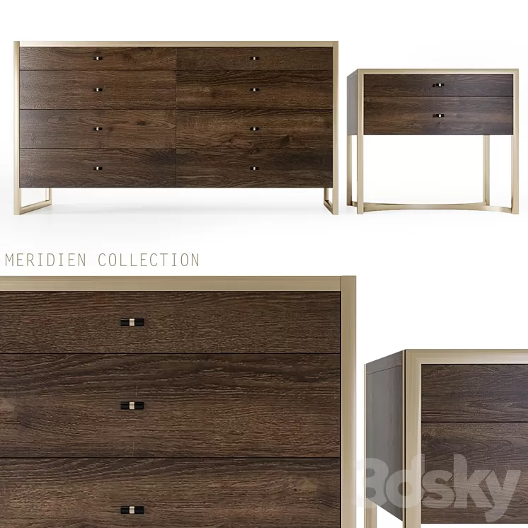 Meridien Collection_bedroom Furniture 3D Model