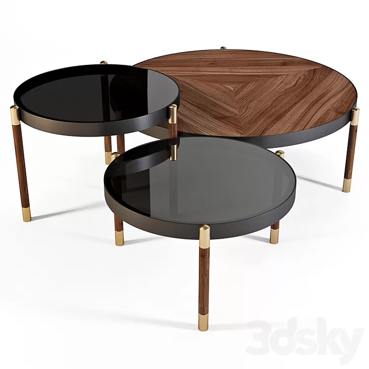 Meroni and Colzani: Coffee Tables - Sanremo 3D Model