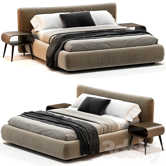 Meroni Solzani Bed 3D Model
