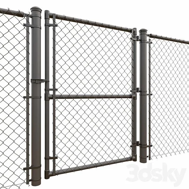 Mesh Fencing 1 3D Model