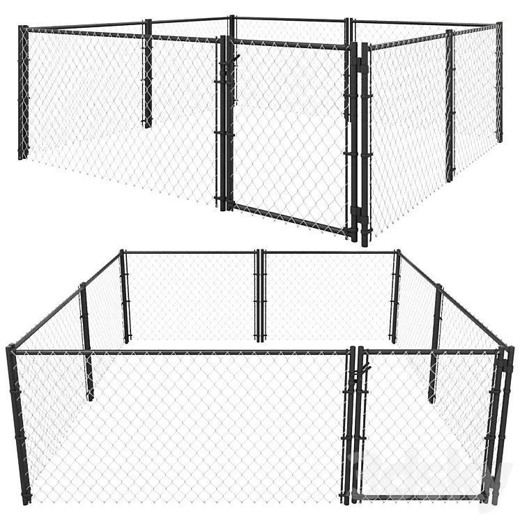 Mesh fencing 3D Model Free Download